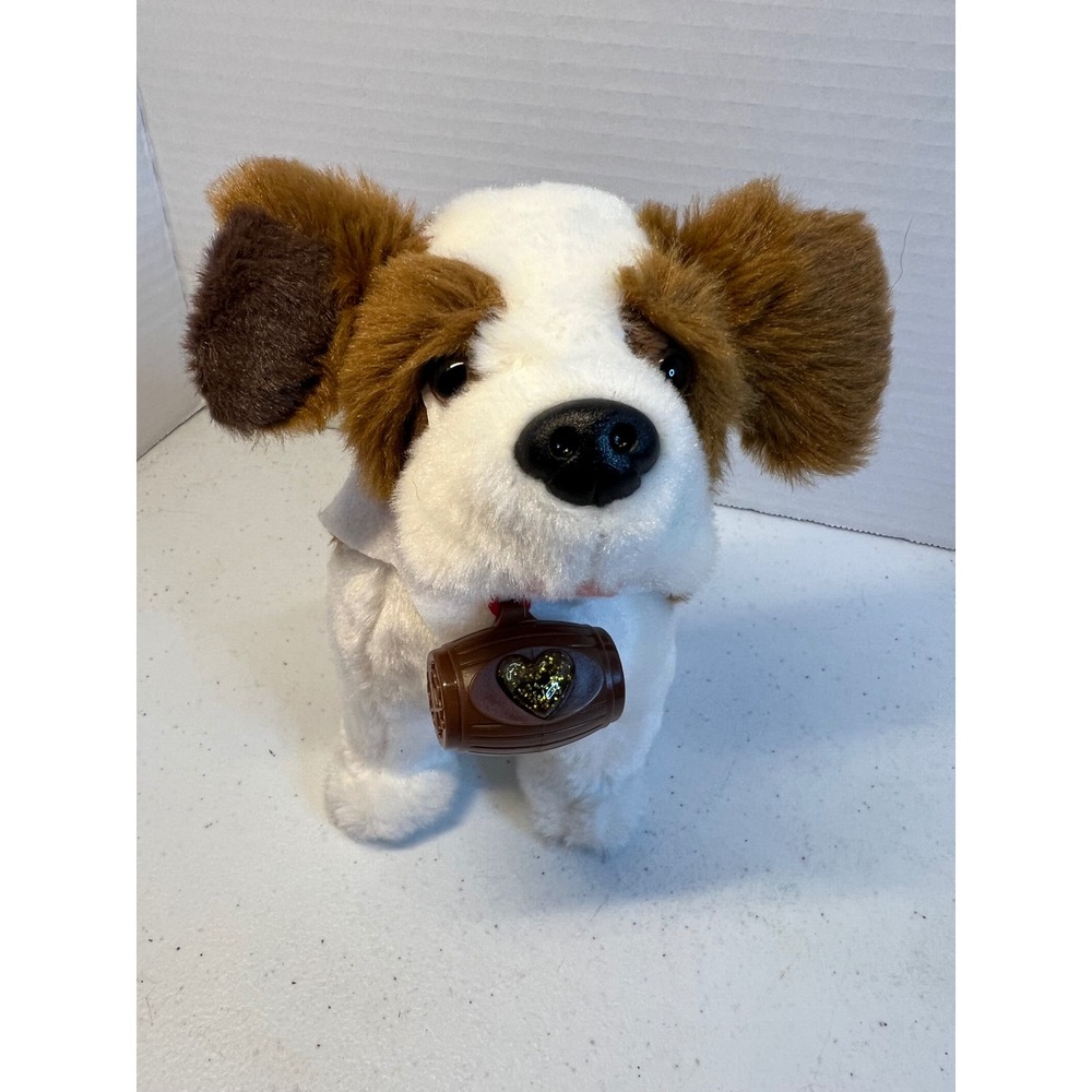 Elf on the Shelf Elf Pets Saint Bernard Puppy Plush Brown White Dog 2015 8in